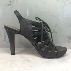 Antonio Melani Grey Laced Heels